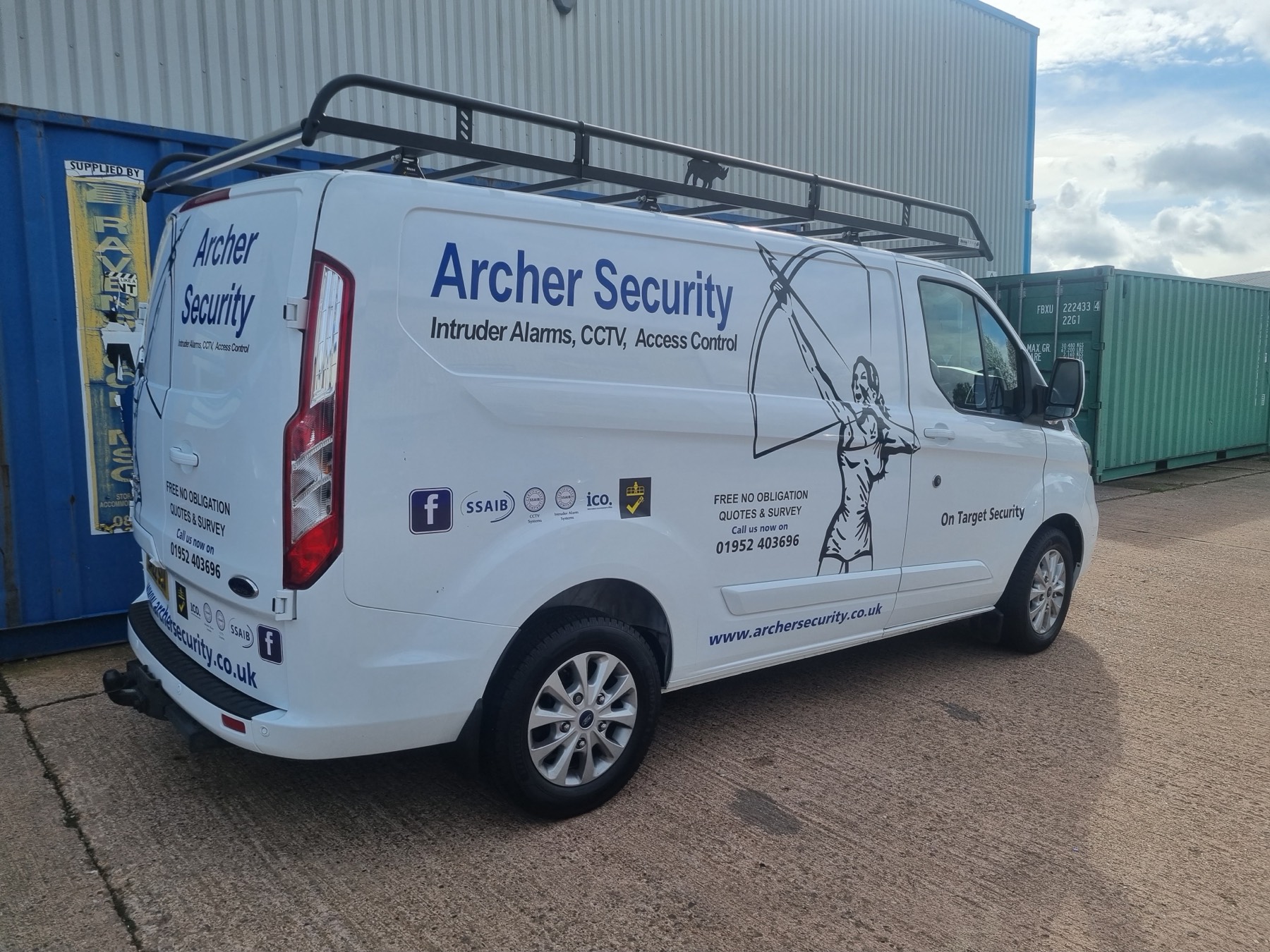 An Archer Security van on a job.